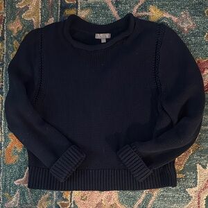 J. Crew Dark Blue Crew Neck Sweater